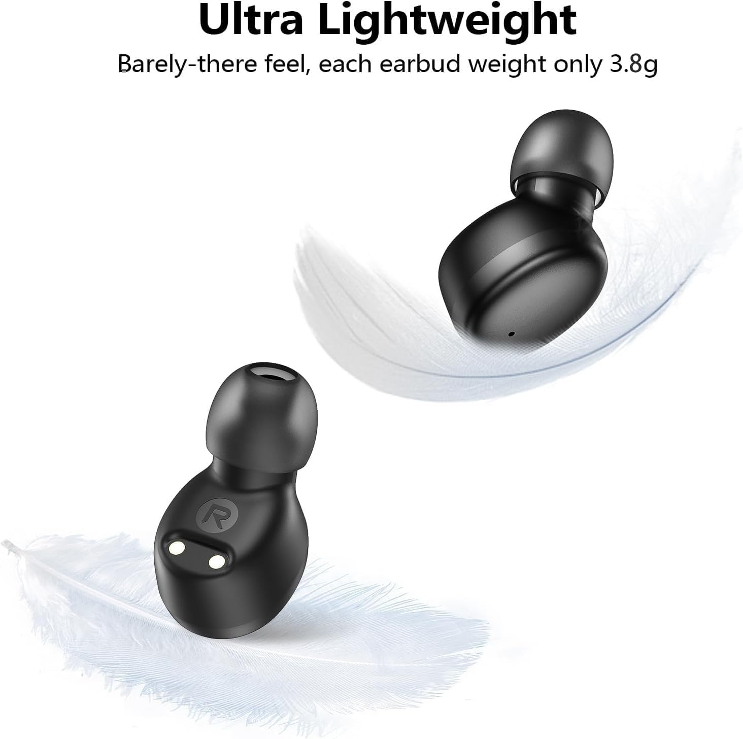 Osmo EarBuds Auricolari Osmo EarBuds Bluetooth 5.0 Stereo HiFi Sportivi | Auricolari Wireless Con Bluetooth 5.0, Controllo Vocale, Chiamate In Vivavoce, Design Ergonomico E Resistenza Agli Schizzi