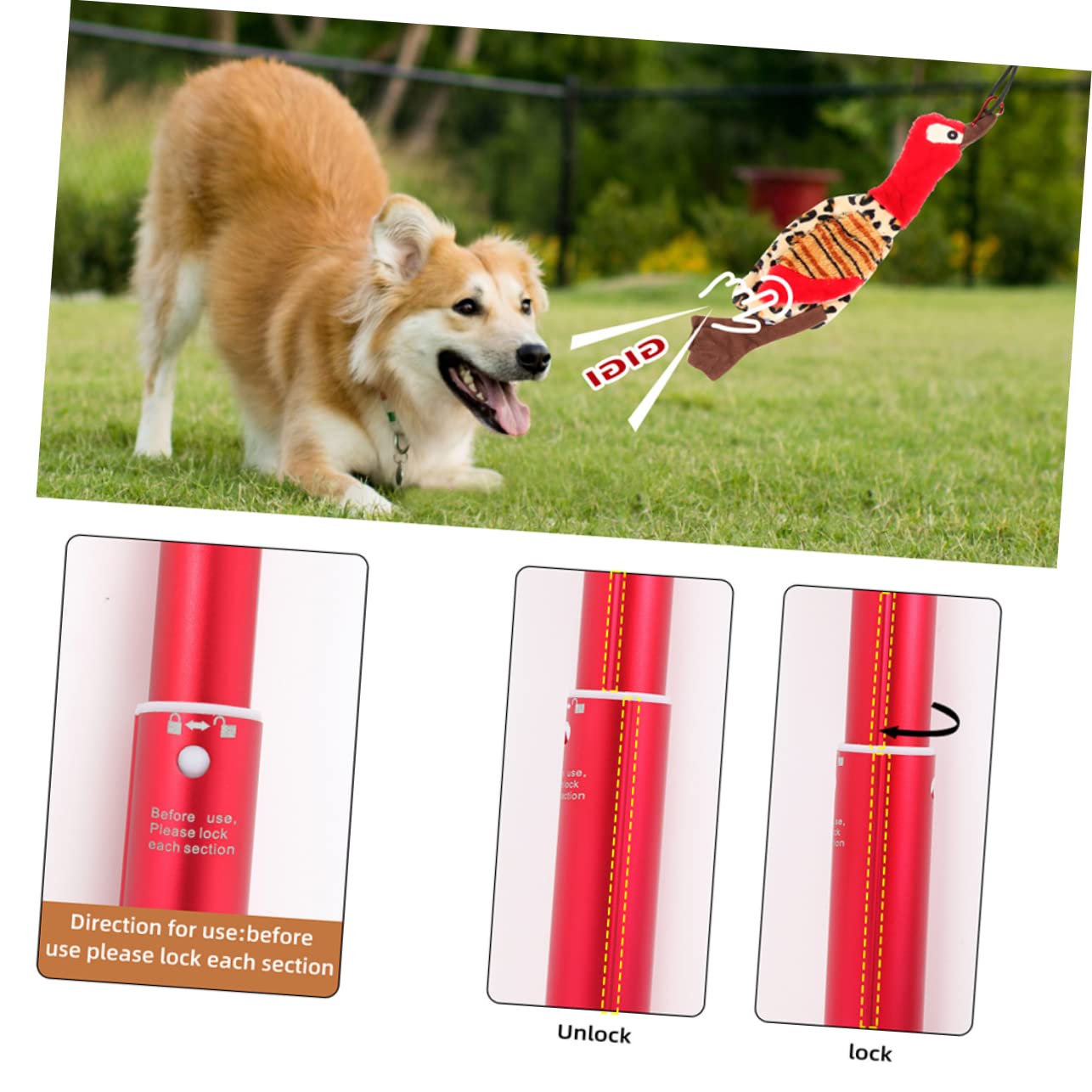1set Stick Teaser Per Cani e Gatti Gioco Interattivo Per Addestramento Domestico Stimola La Curiosità e Gioco Per Famiglie Con Animali Domestici