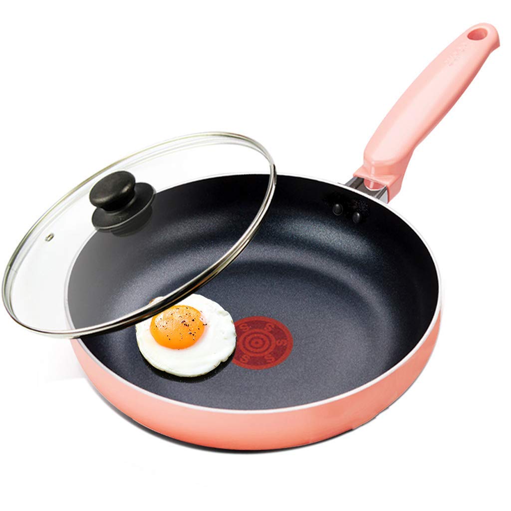 Wok antiadhésif rose 28cm pour plaque induction et cuisine saine au quotidien