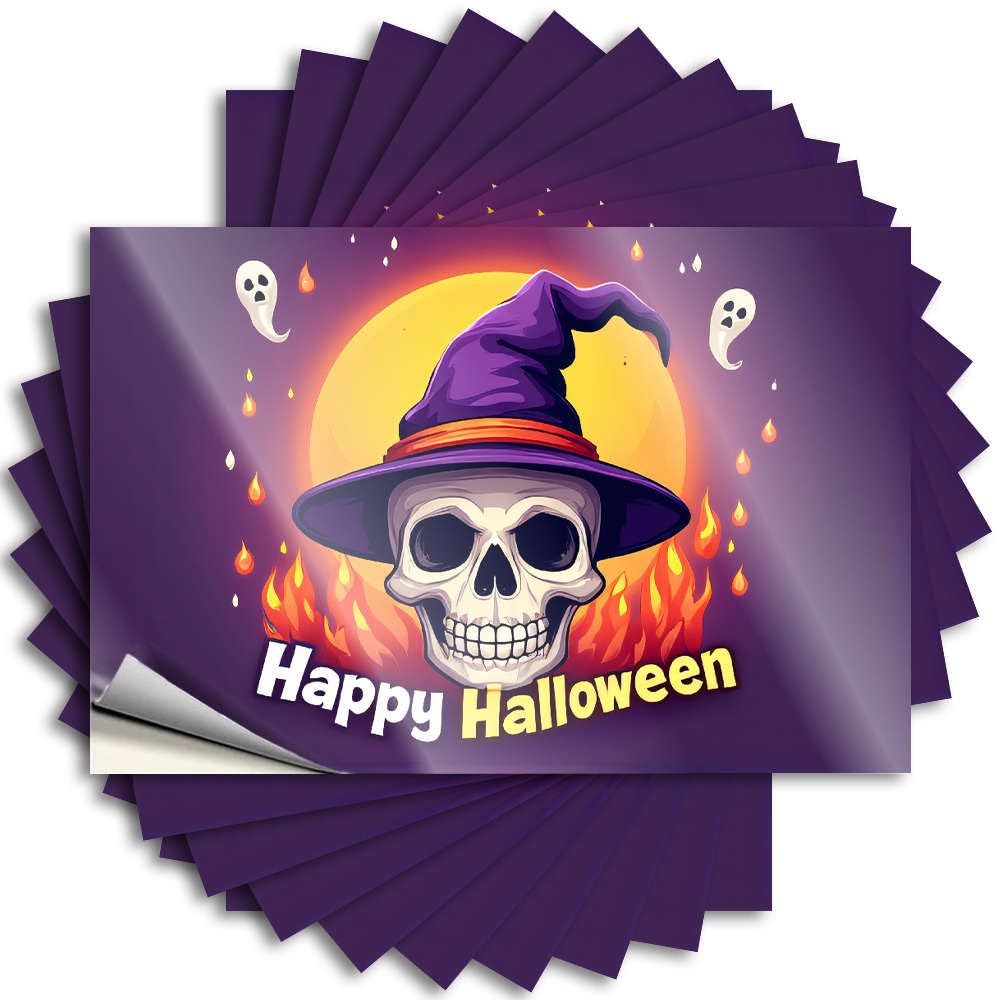 Cozy Lettering Sticker, Gaming Room Accessories Bumper Happy Halloween! | Funny Quote Math Decals(12X18CM)