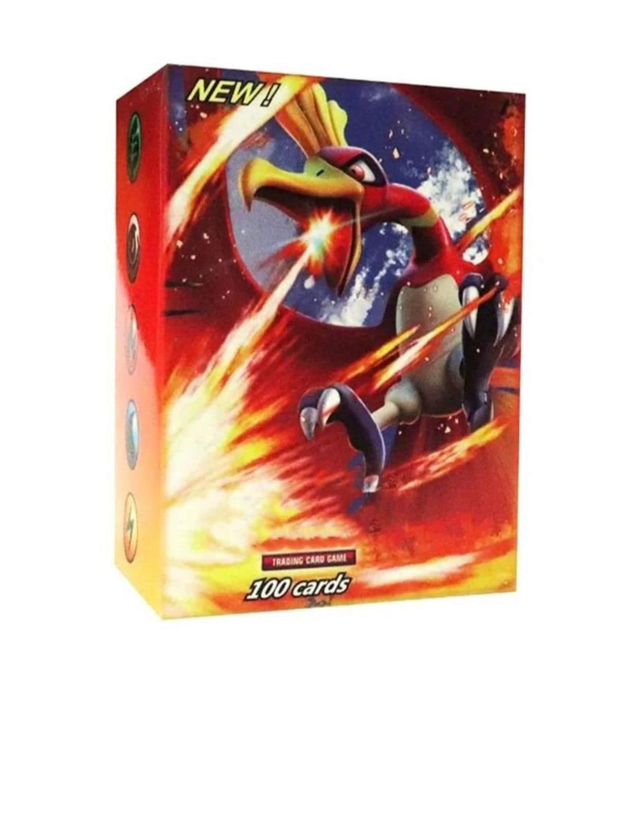100 Piece EX GX Mega Trainer Energy Card Game Playset For Kids
