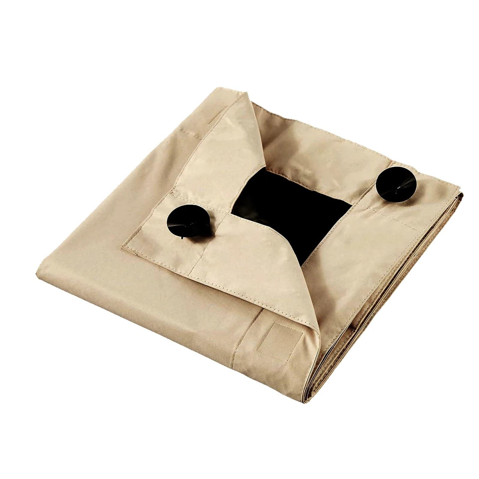 Verdunklungsrollo ohne Bohren Verdunkelungsvorhang for Fenster, mit Saugnäpfen, tragbar, abnehmbar, for Wohnzimmer, Schlafzimmer Verdunklungsrollo(Beige)