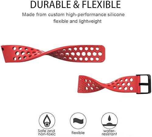 Miniatura 2 de Compatible con correas de reloj inteligente EIGIIS K55, correas de repuesto de silicona con hebilla de metal compatibles con KOSPET TANK T1