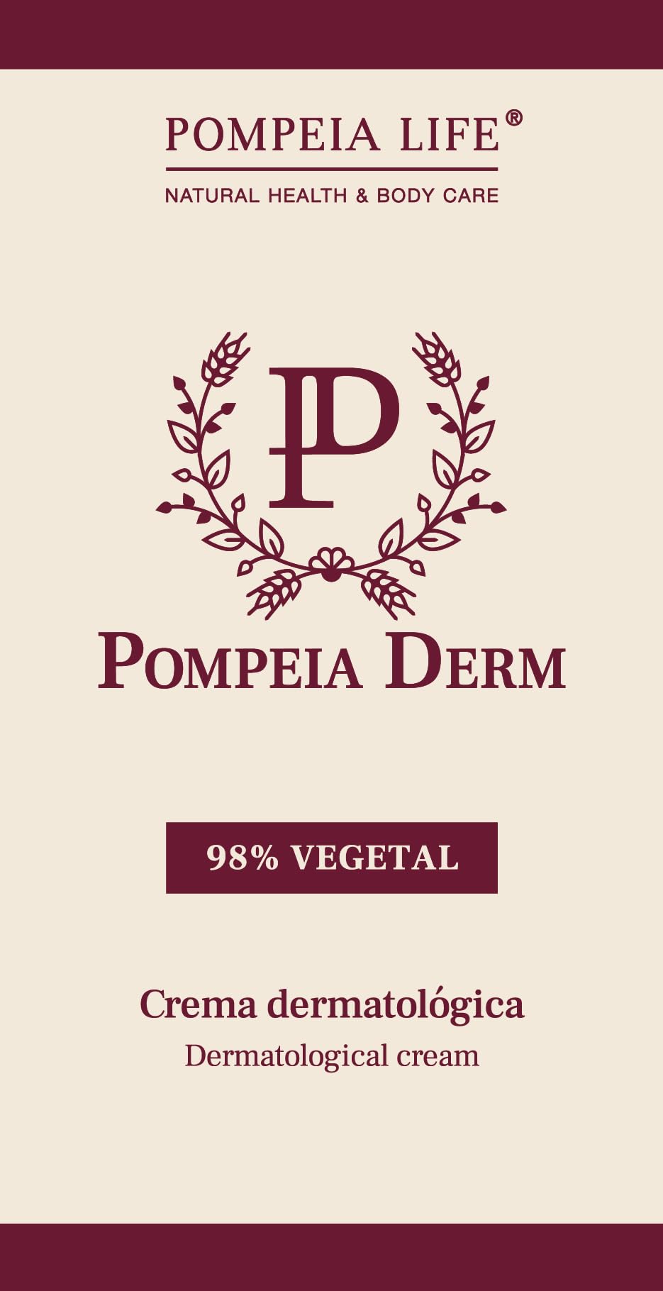 Pompeia Derm, dermatological cream 98% vegetable - 50 ml (Improved formula), 50 ml (Pack of 1) - Image 2