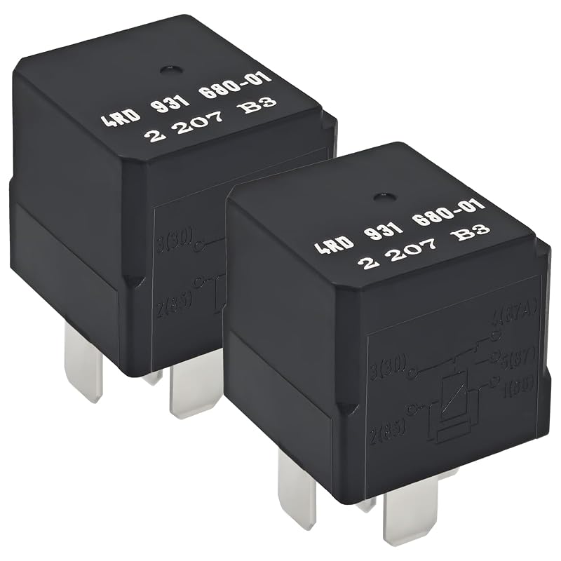 Relé automotivo 12 V 40 A Casalytics à prova d'água 4RD93168001 – Pacote com 2