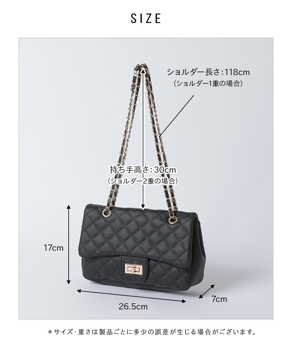 Amazon.co.jp: [アルトローズ] ブラック ショルダーバッグ レディース