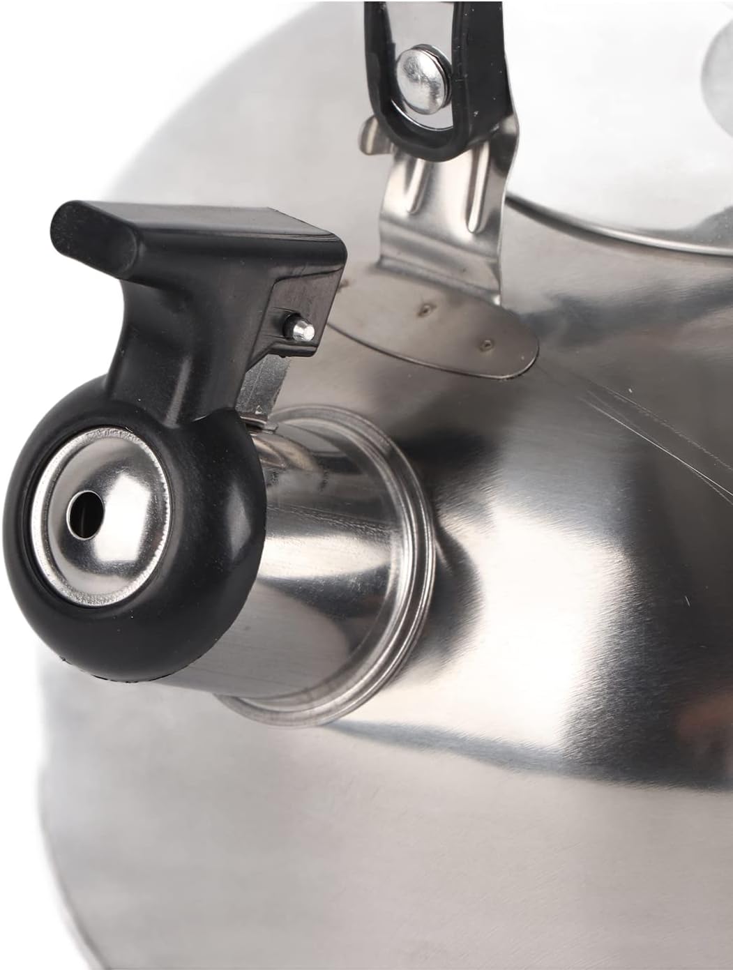 3L Stainless Steel Whistling Camping Bottle Lightweight Kettle for Camping Trips (Stainless steel color)
