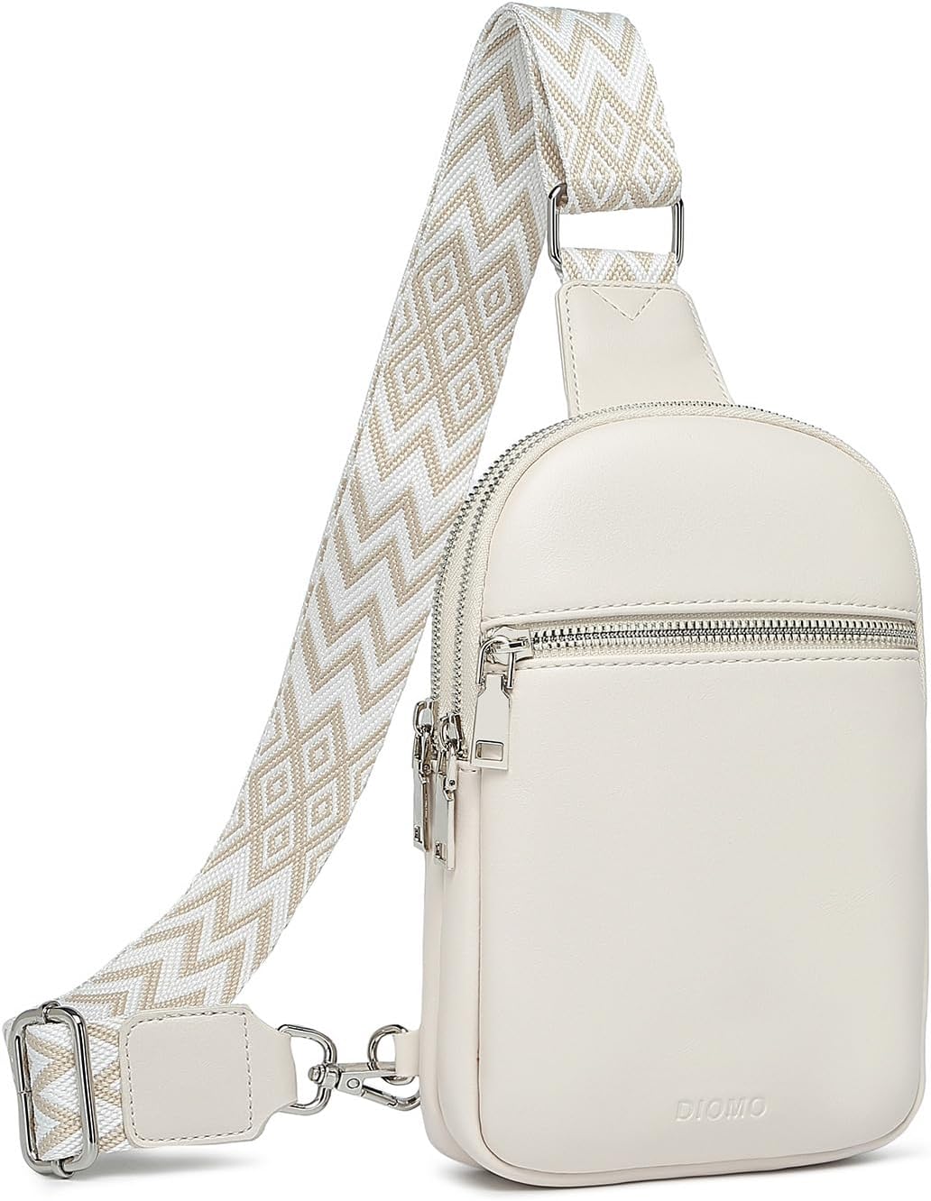 DIOMO Anti Theft Small Sling Bag for Women Cross Body Bag Trendy, RFID Fanny Packs Vegan Leather for Women Travel Belt Purse