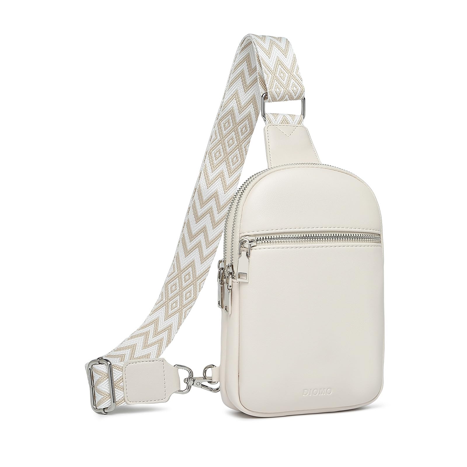 DIOMO Anti Theft Small Sling Bag for Women Cross Body Bag Trendy, RFID Fanny Packs Vegan Leather for Women Travel Belt Purse