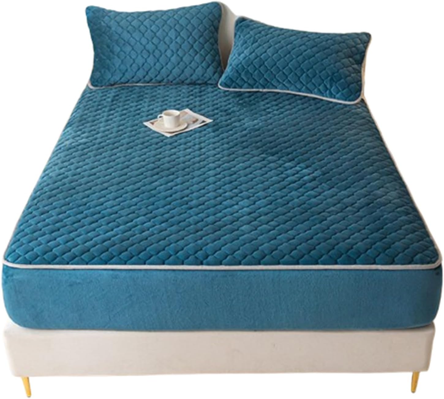 Milk Velvet Fitted Sheet, Plush Mattress Cover For Comfortable, Thickened Mattress Protector Breathable Comfortable Mattress, Mattress Cover Fitted Sheet(G,120x200cm)