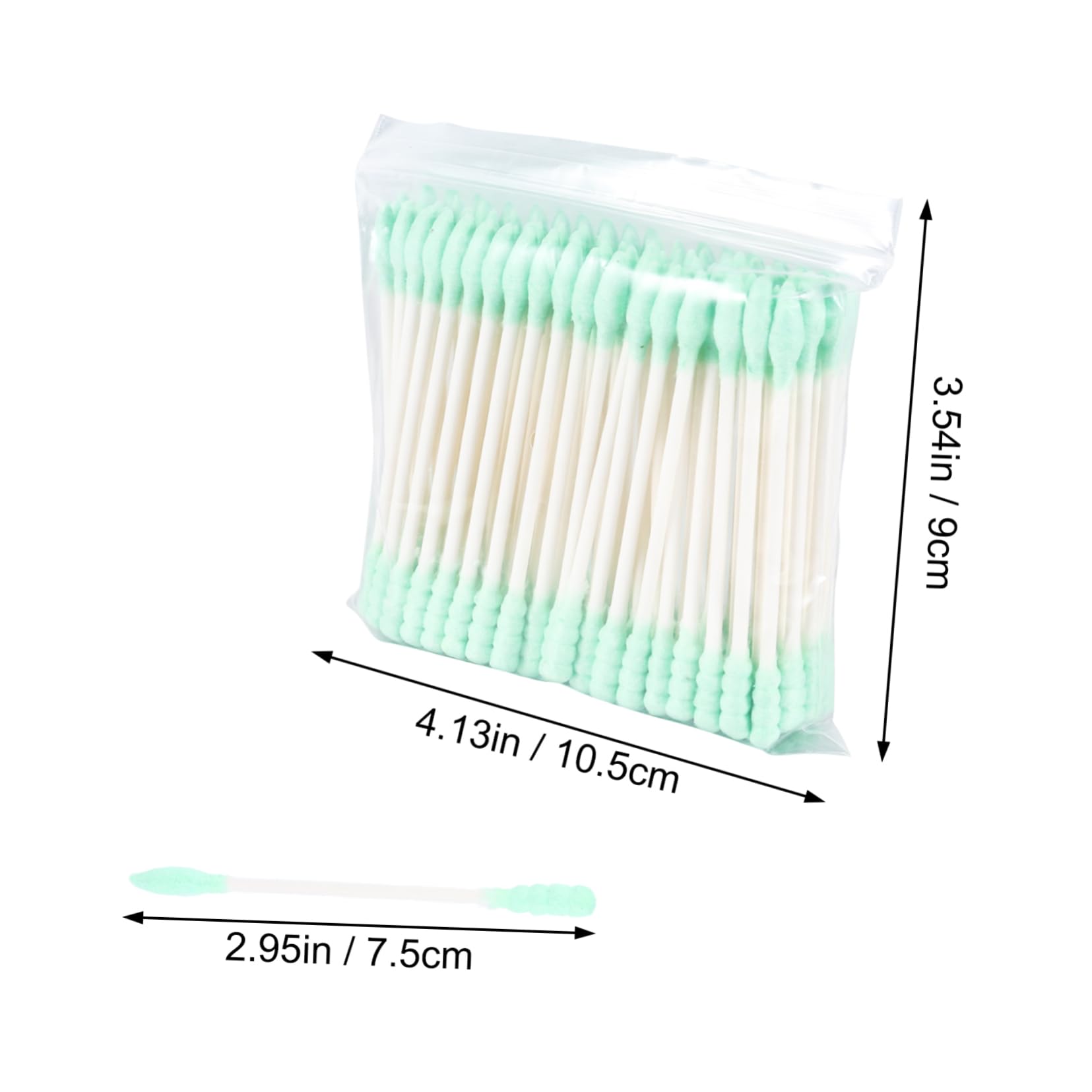 Didiseaon 100 Count Cotton Swabs Double Head Makeup Removal Pads Soft Cotton Stick Swabs for Ears Bulk Rounds