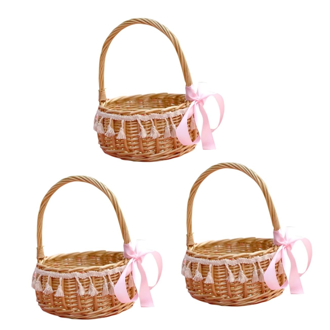 Panier en Rotin pour Intérieur et Extérieur YARNOW Gain de Place