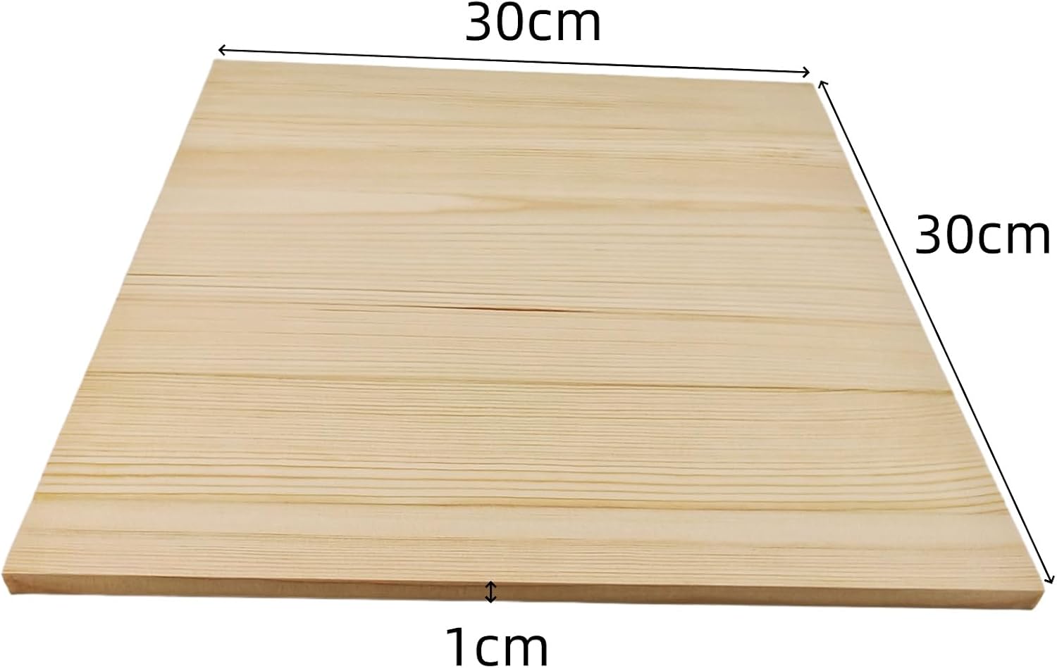 2PCS Unfinished Wood Square Blocks for Crafts, 11.8x11.8x0.4in Blank Wooden Squares Pine Wood Boards for Carving,DIY Wood Coasters,Painting & Burning