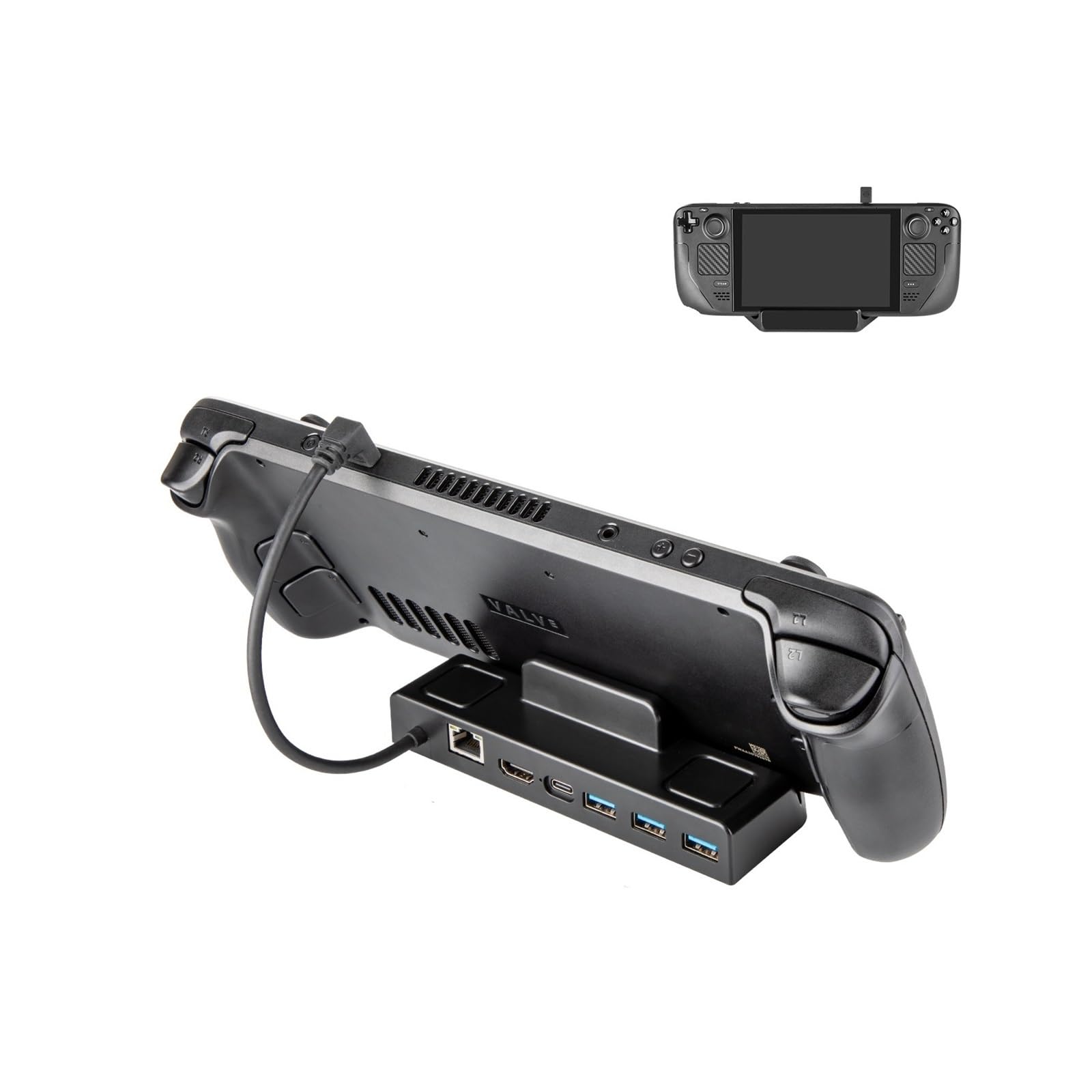 Stacja dokująca 6 w 1 Steam Deck Podstawa TV Stojak Hub Uchwyt USB C do RJ45 Ethernet TY>pe do konsoli OLED