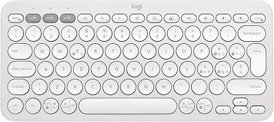 Logitech Pebble Keys 2 K380s, tastiera wireless Bluetooth, ITA QWERTY