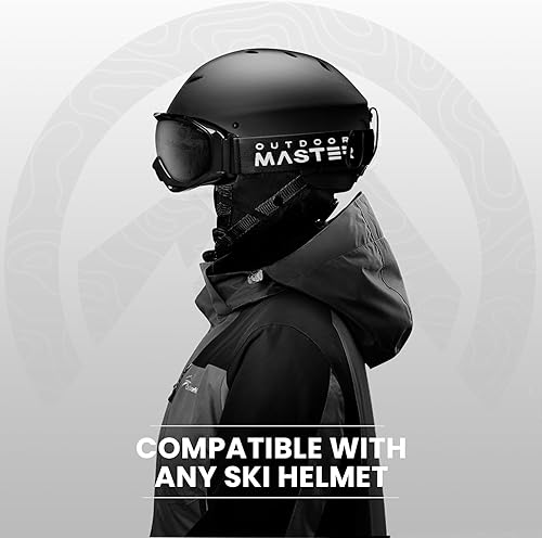 Miniatura 97 de OutdoorMaster - Gafas de esquí/snowboard para hombres, mujeres y jóvenes, 100% protección contra rayos ultravioleta, para usar sobre los anteojos