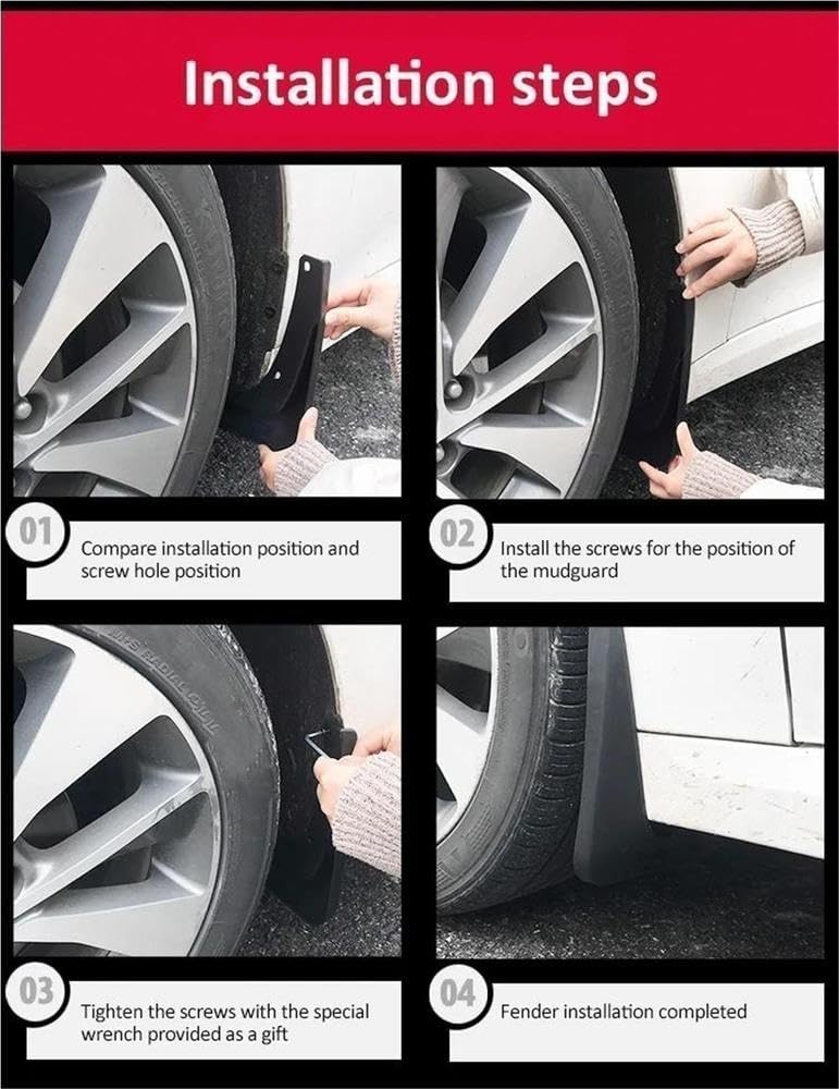 Auto Parts Car Mud Flaps for Aito M5 5 2022-2025 Auto Wheel Fenders Antifreeze Mudguard Splash Mudflaps Car Accessories