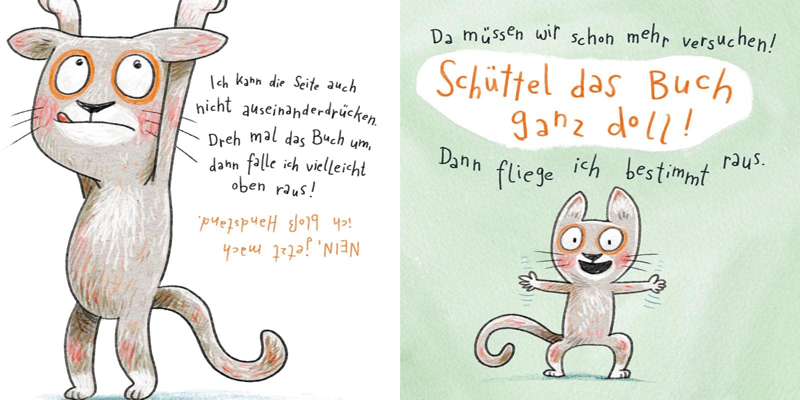 Katz und Maus wollen hier raus: Mitmachbuch für Kinder ab 3