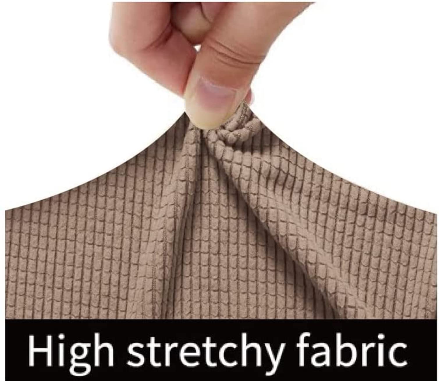 Copribracciolo Addensato Protezione bracciolo Jacquard Elasticizzato copribraccioli Lavabili Antiscivolo Protezione divanetto - Grigio Chiaro - 4 Pezzi