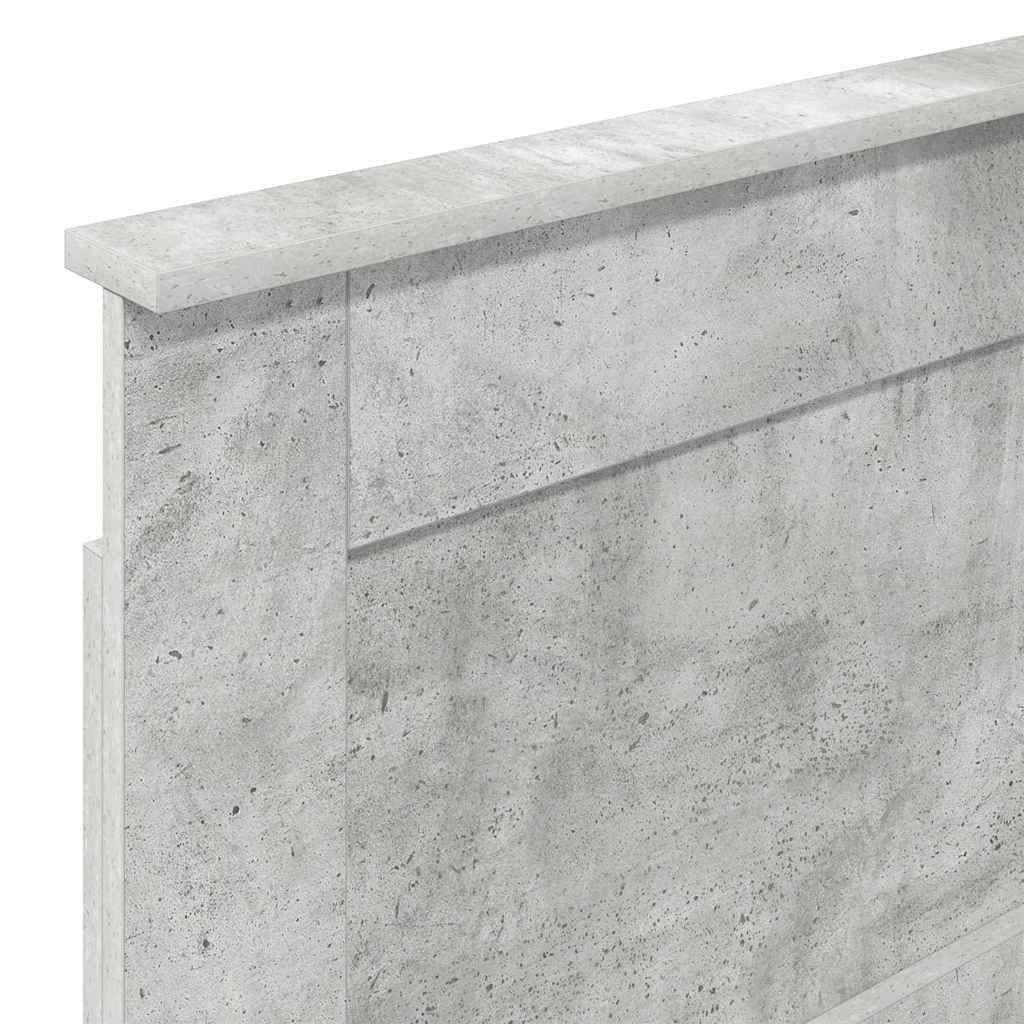 Nowoczesny zagłówek betonowy, szary, 90 cm, do łóżka pojedynczego, wytrzymały materiał drewnopochodny, stylowe wzornictwo, trwały, łatwy montaż