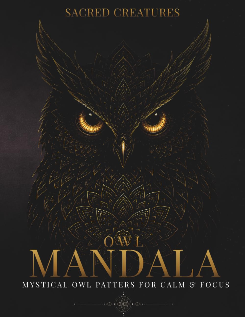 Mystical Owl Mandala Coloring Book for Adults: Sacred Owl Patterns for Calm, Focus & Relaxation (Sacred Creatures Mandala)