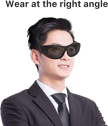 Miniatura 5 de Lentes de seguridad láser de CO2, gafas de seguridad, gafas de seguridad láser de 10600 nm, protección ocular láser Od 6+ gafas profesionales para