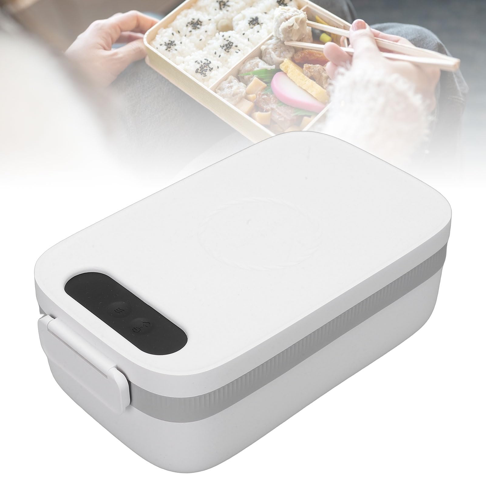 Scatola per il pranzo elettrica ricaricabile tramite USB, scaldabagno portatile da 1000 ml, in acciaio inox, 7 livelli di riscaldamento per studenti e spostamento, guarnizione a prova di