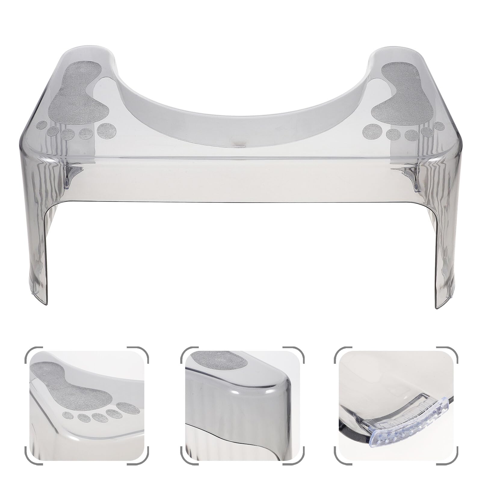 Sgabello Confortevole Antiscivolo e Bambini in per Plastica Bagno Resistente Wc per Uso Domestico