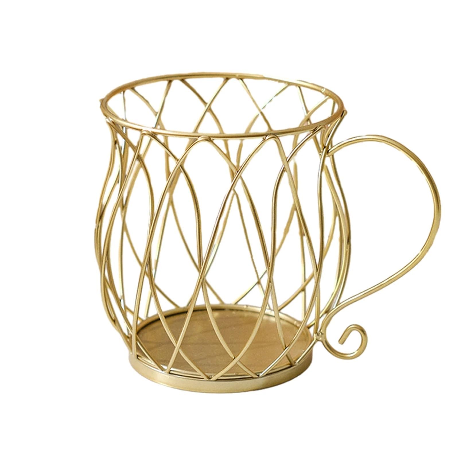 Kaffeekapselhalter aus Metall for 20 Tassen for K-Cup-Kaffeepad-Organizer, Bar-Aufbewahrungsbox, Obstkorb, Kaffeezubehör für Obst, Gemüse