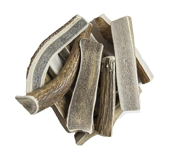 hotspot pets Premium Split Elk Antlers for Dogs - 7 Inch Large Dog Chews (2 Pack) Made in USA -Naturally Shed Antler Bone for Large Breed Chewers -Promotes Natural Dental Hygiene - Large 7+ Inches - 2 Pack - 2 COUNT (PACK OF 1)