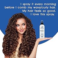 Vista 7 de Detangler plus Styling Spray para el cabello de 8 onzas, protector contra el calor y espray de soplado, acondicionador sin enjuague para pieles