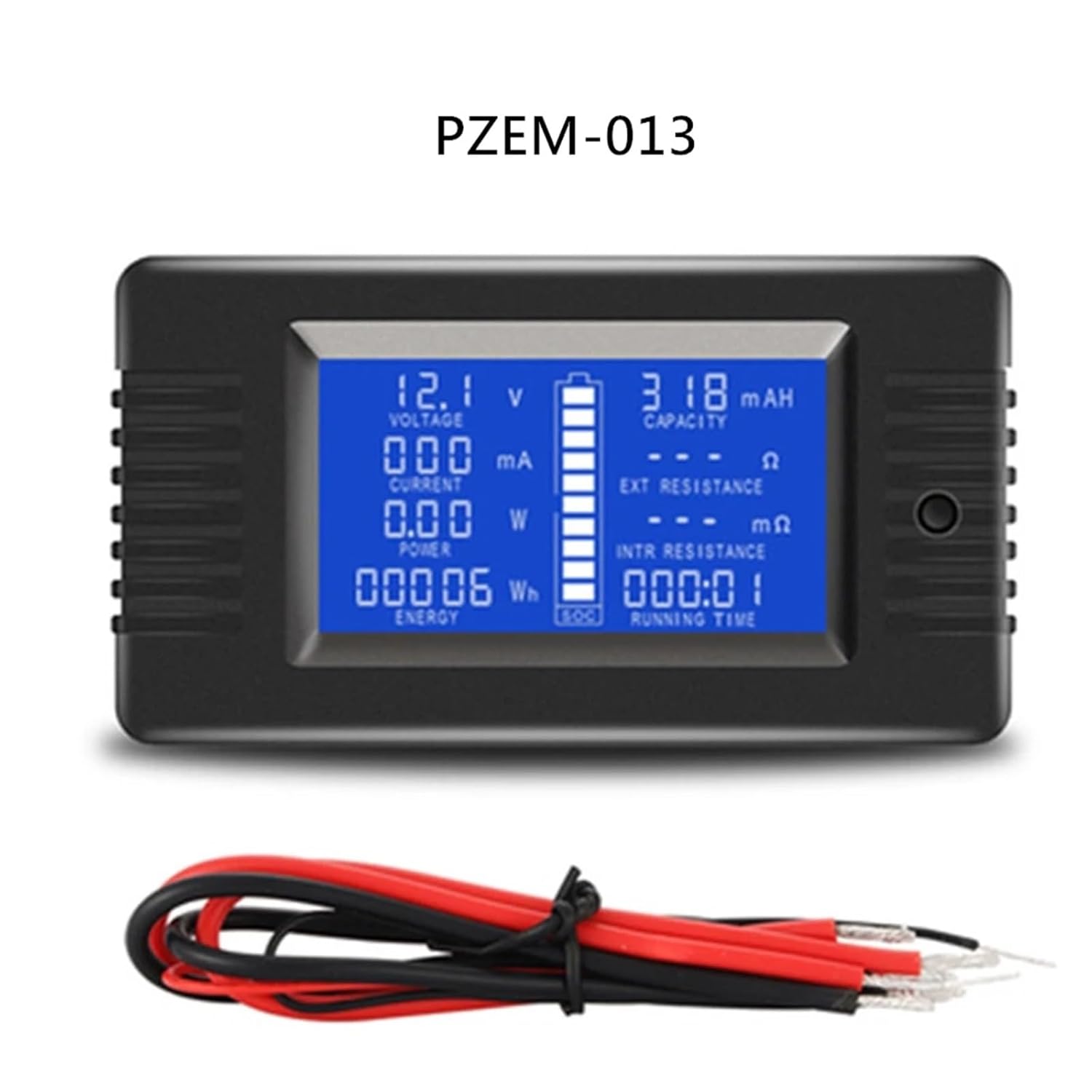 DC 0-200V 100A 300A Voltmeter Ammeter Car Battery Tester Capacity Resistance Electricity Voltage Meter Monitor 12v 24v 48v 96v 1Pcs(013(0-10A))