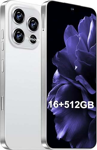 Teléfono inteligente 16PROMA X pantalla FHD+ masiva de 6.99 pulgadas  Duración épica de la batería de 7000 mAh  Velocidad extrema de 16+512 GB