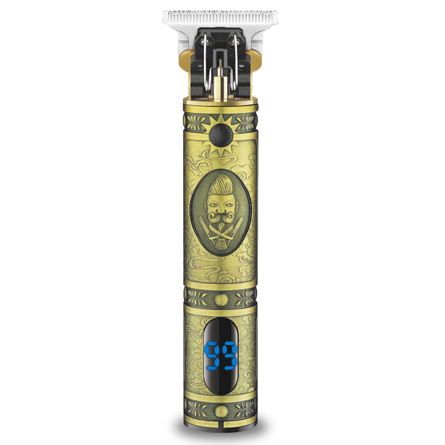 VGR V-228 Professional Hair Clipper with LED display Runtime: 180 min Trimmer for Men (Gold)-image-43