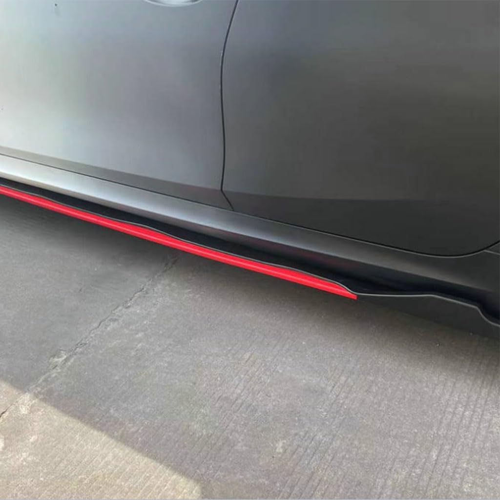 Minigonna Laterale Auto per Alfa Romeo Giulia Stelvio Mito Giulietta Tonale 147 156 159, Splitter Lip, Spoiler per Minigonne Laterali, Plastica, Vernice Lucida, Colore A