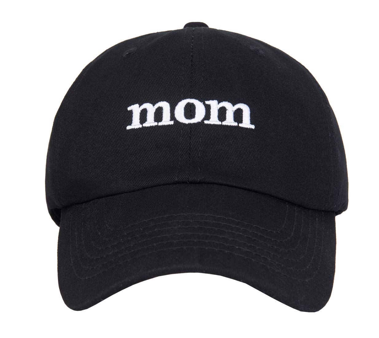 GEANBAYEMom Hat with White Embroidered Classic Wild Baseball Hat for Women