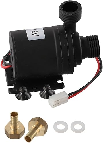Miniatura 7 de DC 12V 24V Solar Powered Circulating Pump Kit, Low Noise Brushless Motor for Hot Water System, 8Lmin Flow Rate, 12" for NPTfor BSP Threads, Black
