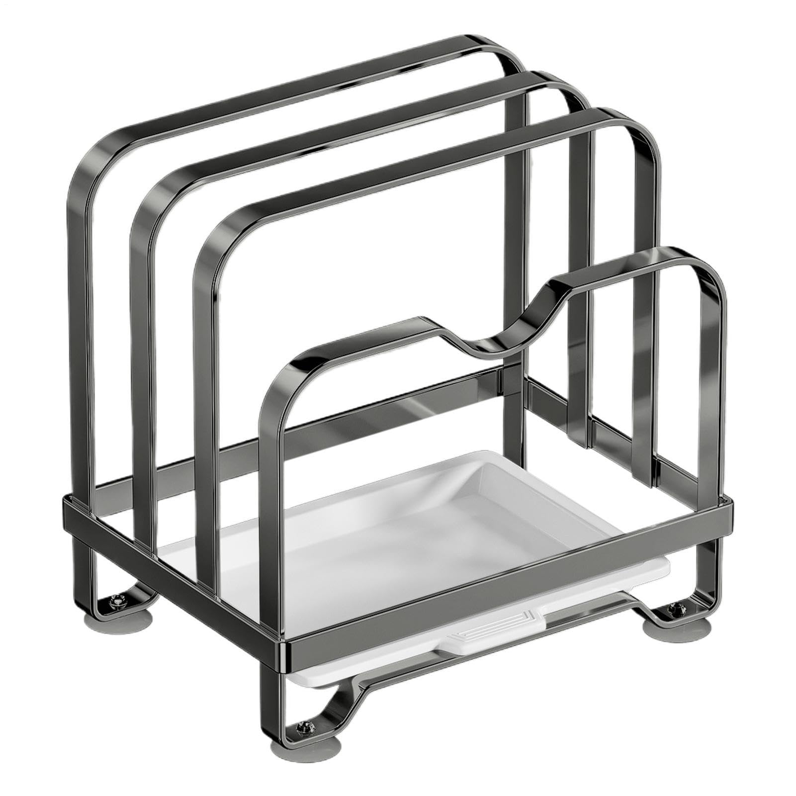 Support de couvercle de casserole à 3 niveaux pour rangement de cuisine