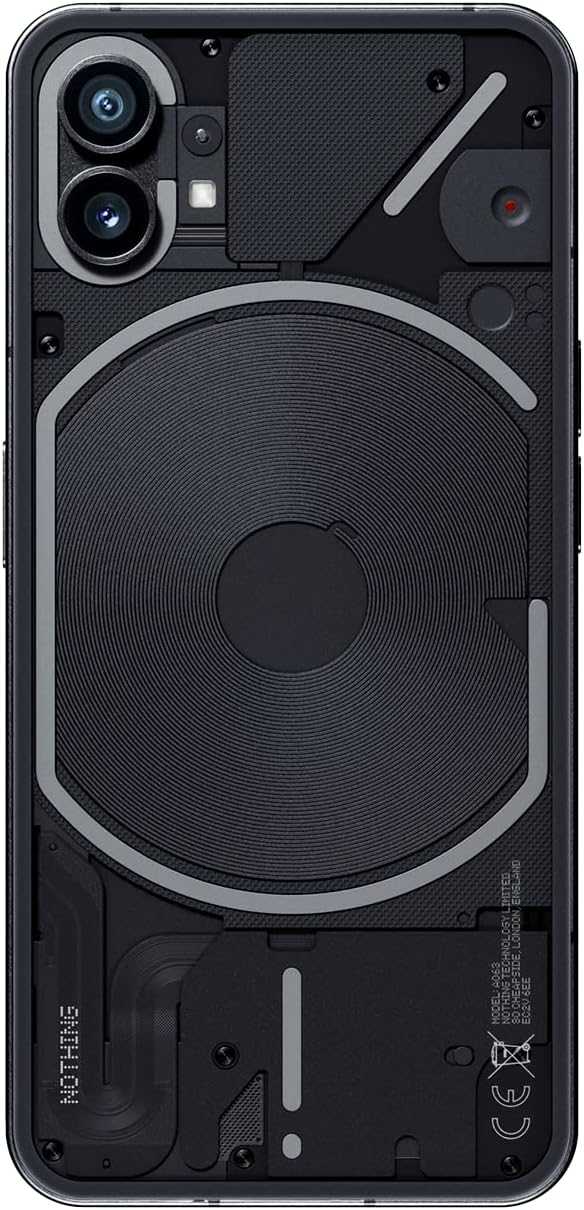 Nothing Phone(1) - 12GB+256GB Black | UAE Version | Glyph Interface, 50 MP dual camera, Nothing OS, 6.55” 120Hz OLED display, Middle East Version