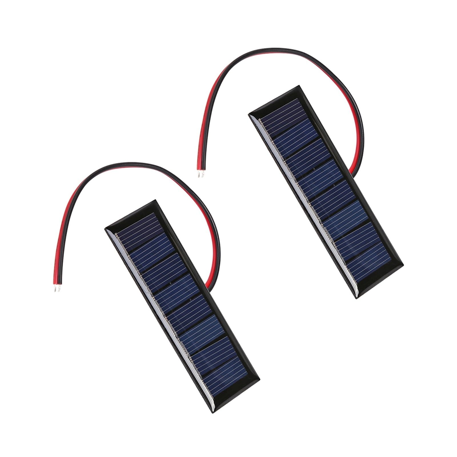 5V 75mA Solar Panel Mini Solar System Polysilicon Board Solar Cell Polycrystalline Solar Epoxy Panel(2pcs 4V 0.2W)