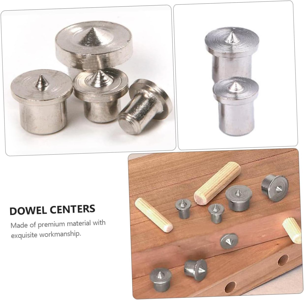 MAGICLULU 16pcs Wood Dowel Locator for Precise Centering Woodworking Includes Drill Bits for Dowel and Tenon Joint Alignment