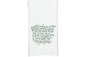 Embroidered Irish Blessing Kitchen Towel - Premium Quality