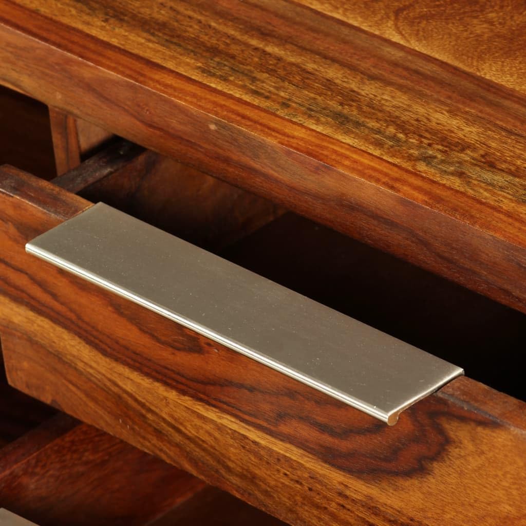 Meuble TV 120x30x40 cm Bois de Sesham solide - Leroy Merlin