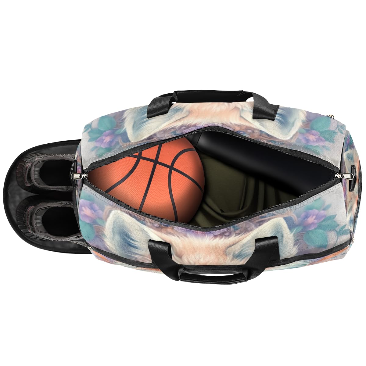 Personalisierte Sporttasche für Jungen und Herren, individuelle Sport-Reisetasche mit Schuhfach, maßgeschneiderte Mädchen-Tanztasche, Wochenend-Übernachtungstasche für Frauen und Kinder,