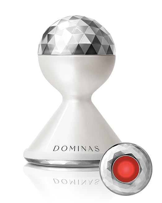 Galvanic DOMINAS Red LED Booster - Microcurrent Facial Toning Device for Deep Absorption, Premium Korean Skincare. Enhance Skin Elasticity & Texture, Pair with Serums & Sheet Masks
