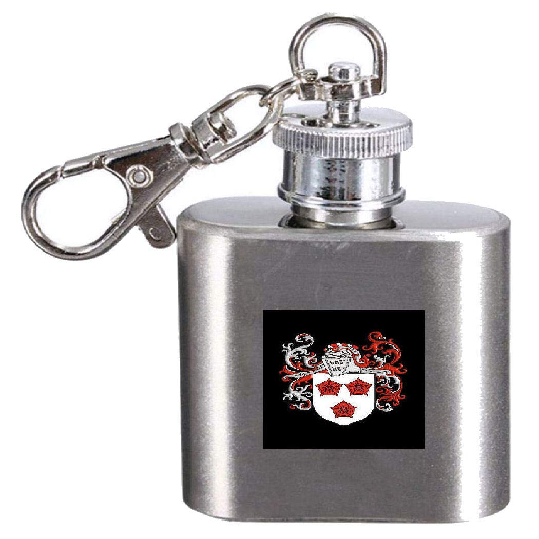Flasque Sparrow Kierying gravée blason de famille de 28,3 ml