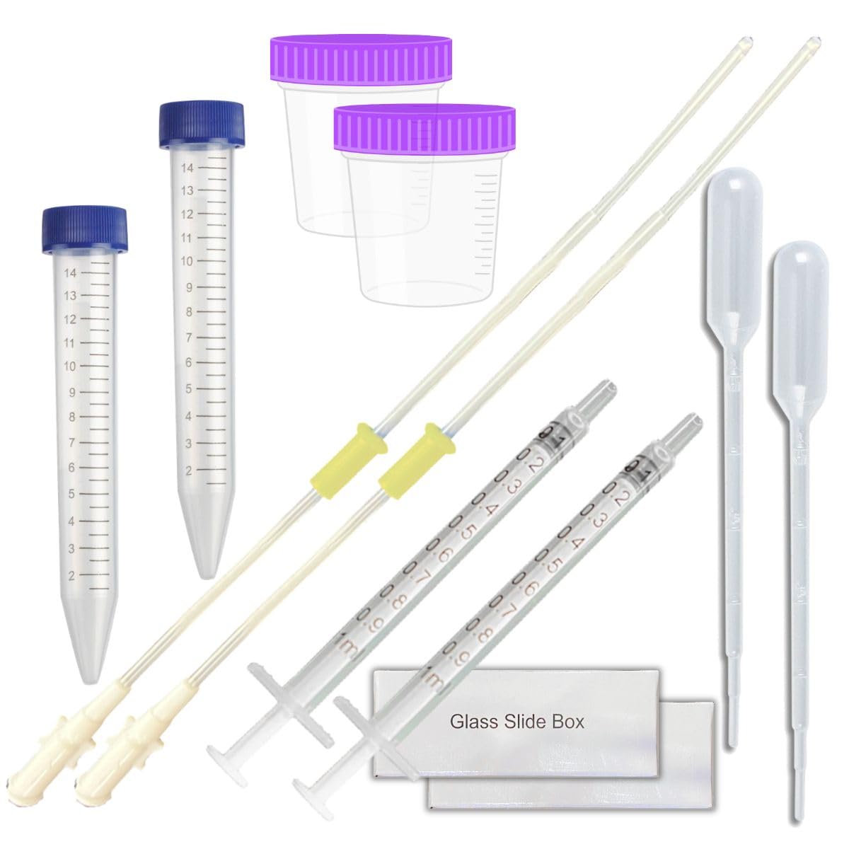 Grasshopr Krishco IUI Cannula Kit (15 cm), Collection Container, Droppers, Combo Pack of 2 Kits 4