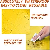 Vista 3 de Caja de arena portátil de viaje para gatos, impermeable, sin fugas, sin olor, plegable, fácil de llevar, ligera, antiadherente (pequeña)