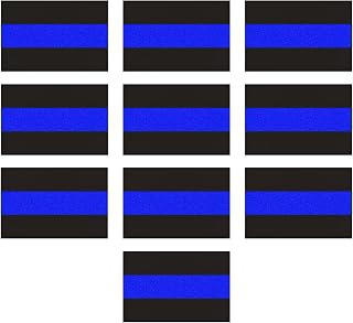 Hovom Reflective Thin Blue Line License Plate Sticker