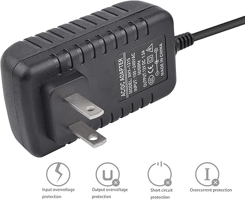Miniatura 7 de Adaptador de fuente de alimentación de CA de 12 V para Yamaha PSR, YPG, YPT, DGX, DD, EZ y P Piano digital y serie de teclado portátil, adaptador